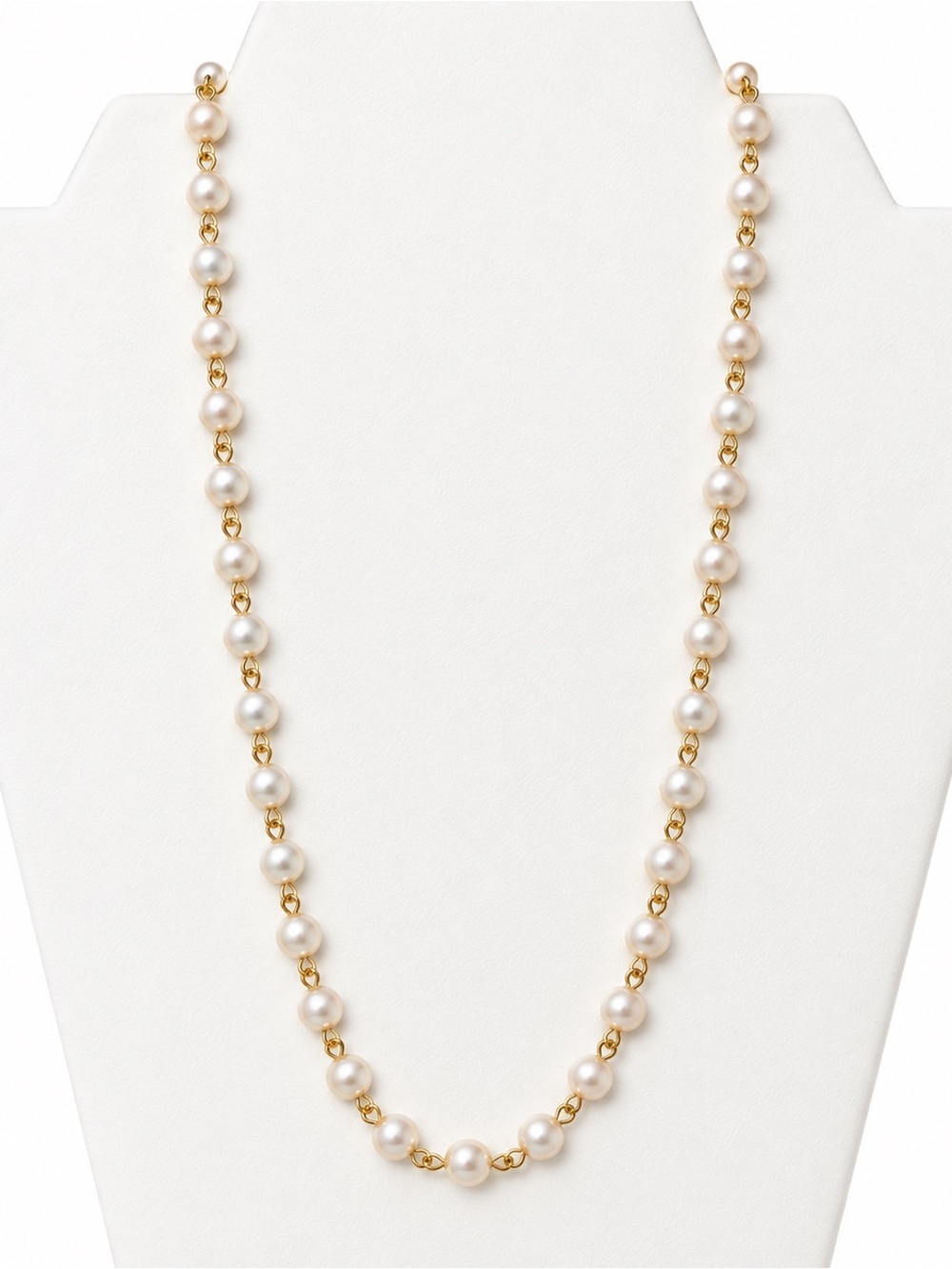 Pearl link necklace